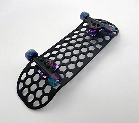 Fingerboard Stealth Black w/Machined Grip - Back