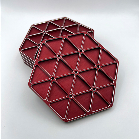 Isocoaster CAUTION RED