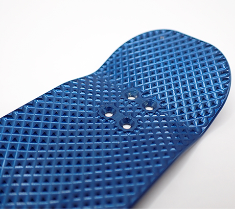 Machined Grip on Solid Aluminum metal fingerboard
