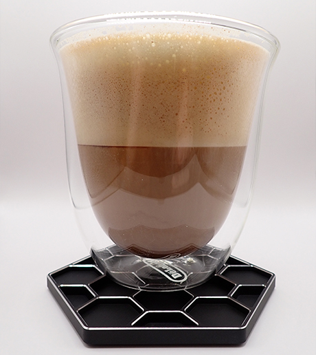 Hexa Honeycomb Coaster in Stealth Black