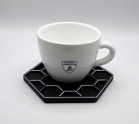 Hexa Honeycomb Coaster in Stealth Black